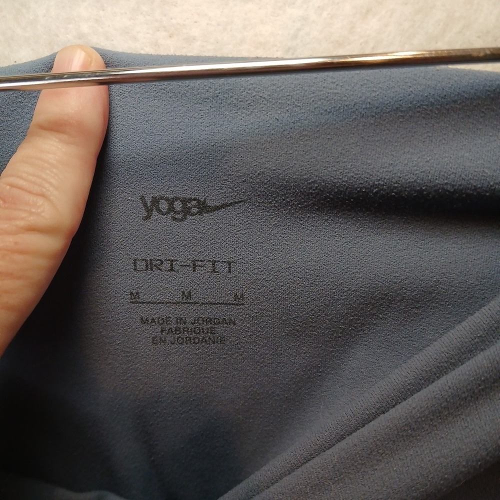Nike Yoga Dri-Fit Leggings Women's Size M Blue Athletic Workout Pants - Picture 3 of 5